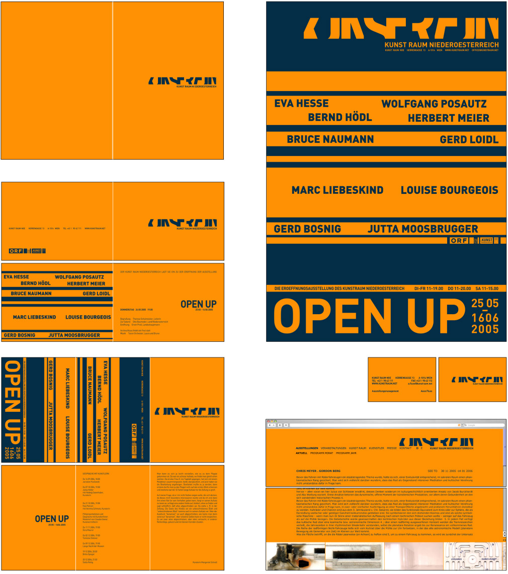 submission to the corporate design competition for Kunstraum NOE – example 2