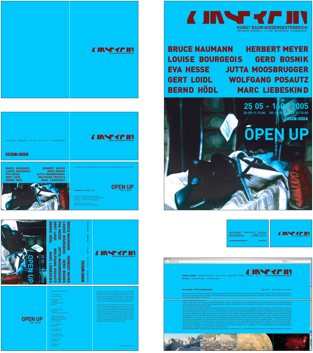 submission to the corporate design competition for Kunstraum  NOE – example 3