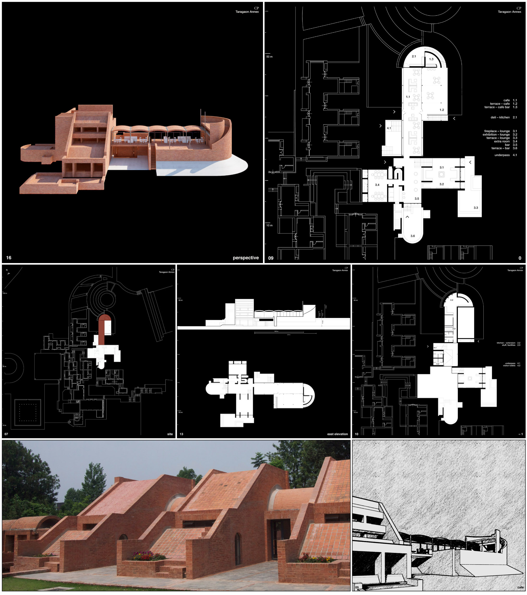 Erika Artaker Taragaon Annex – layout / presentation for the annex of the Taragaon Complex, both build by architect Carl Prusch